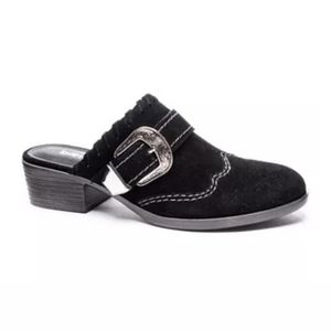 Dirty Laundry Western Suede Mules